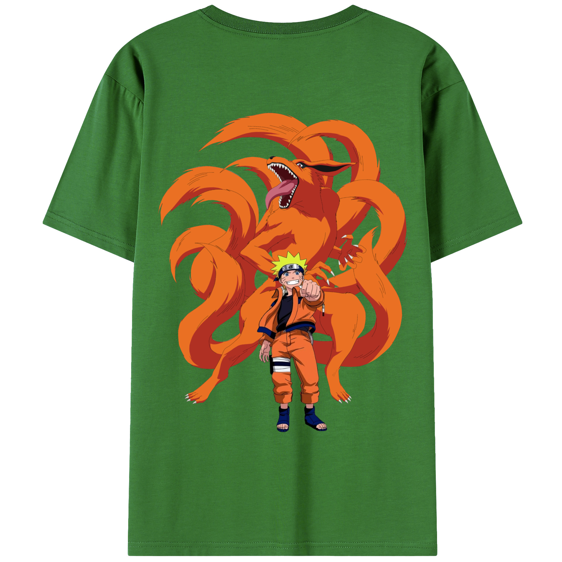 （画像用） NARUTO -ナルト- うずまき ナルト Uzumaki Naruto レディース半袖Tシャツ(バックプリント)